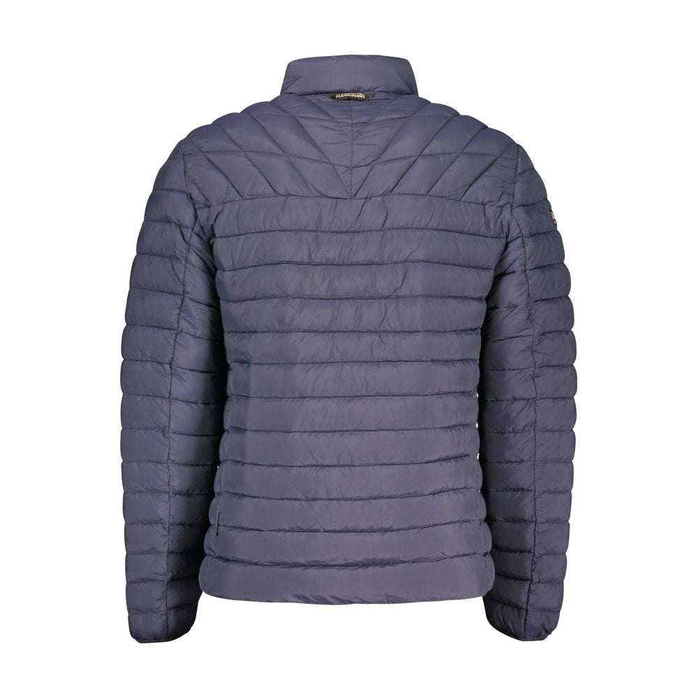 Napapijri Quilted Nylon Down Jacket — Blue, view 2