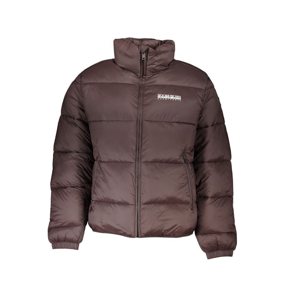 Napapijri Recycled Polyamide Quilted Down Jacket — Brown by Napapijri