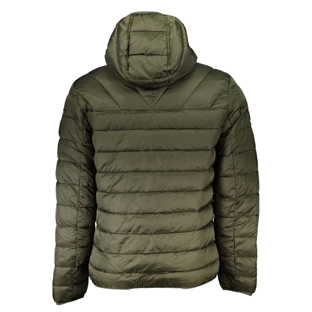 Napapijri Quilted Polyamide Down Jacket — Green, view 2