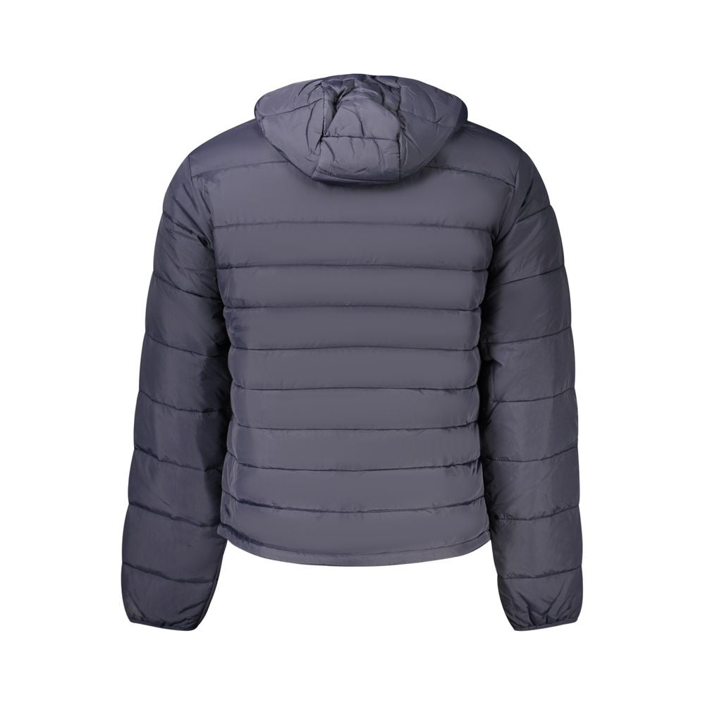 Napapijri Recycled Polyamide Hooded Down Jacket — Blue, view 2