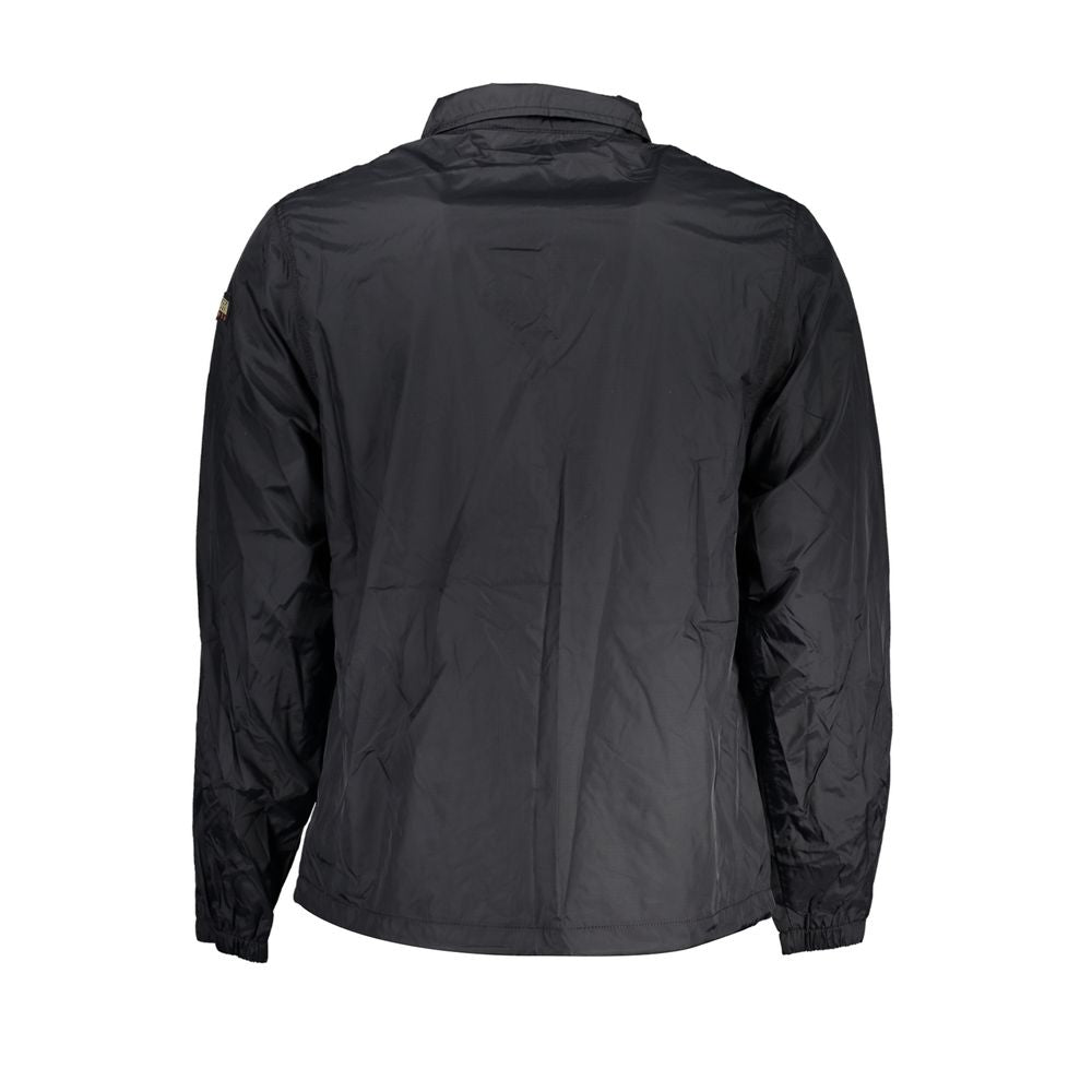 Napapijri Waterproof Logo Jacket — Black, view 2