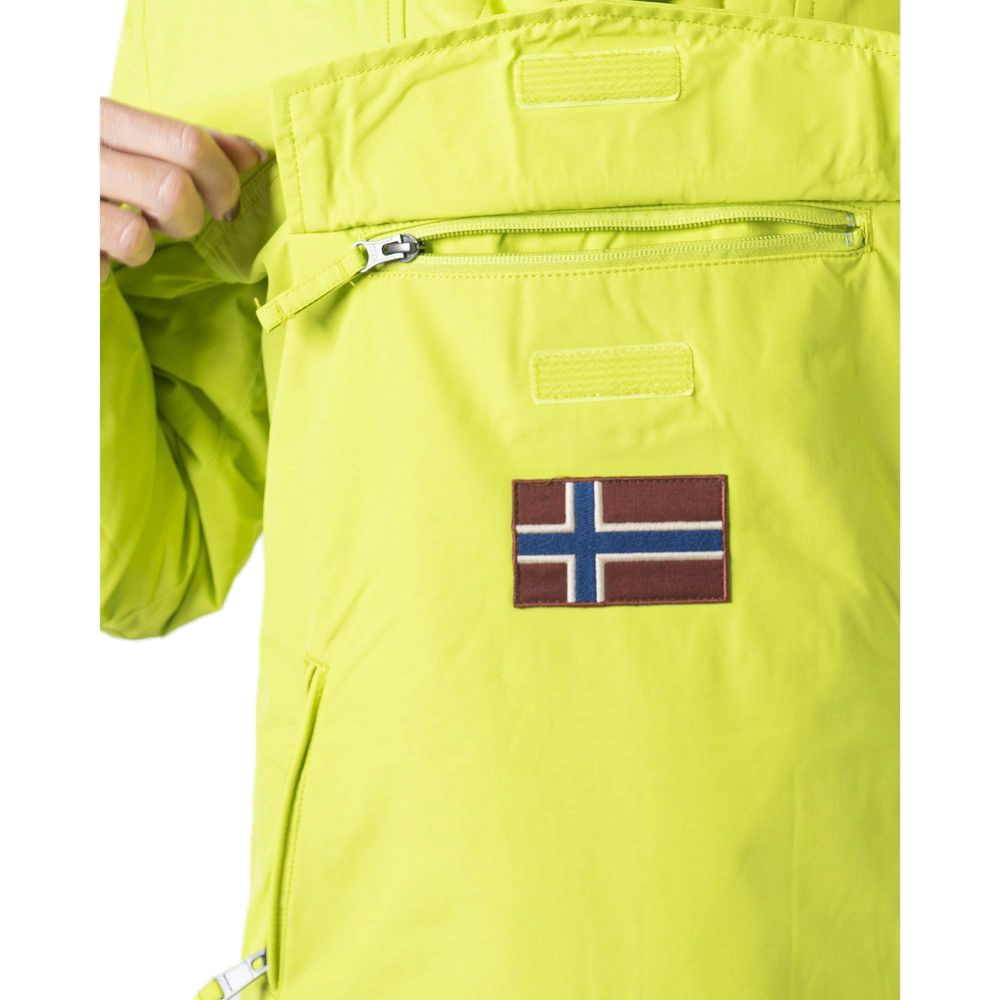 Napapijri Nylon Shell Jacket — Yellow, view 3