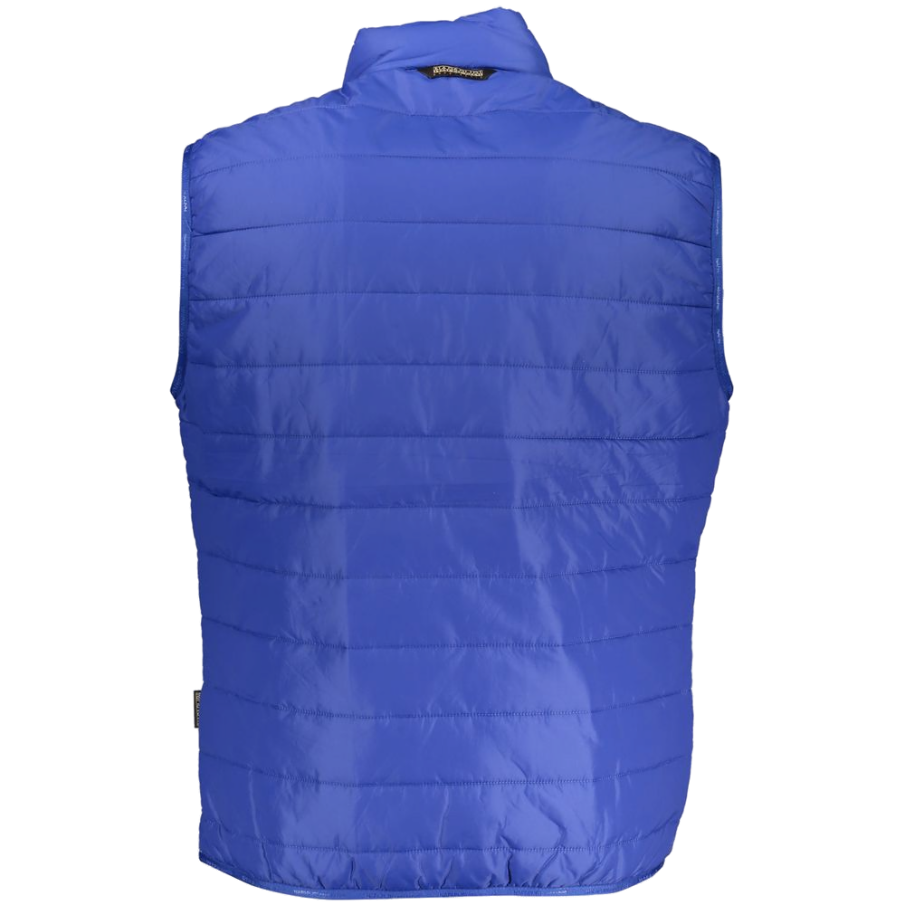 Napapijri Padded Nylon Blend Vest — Blue, view 2