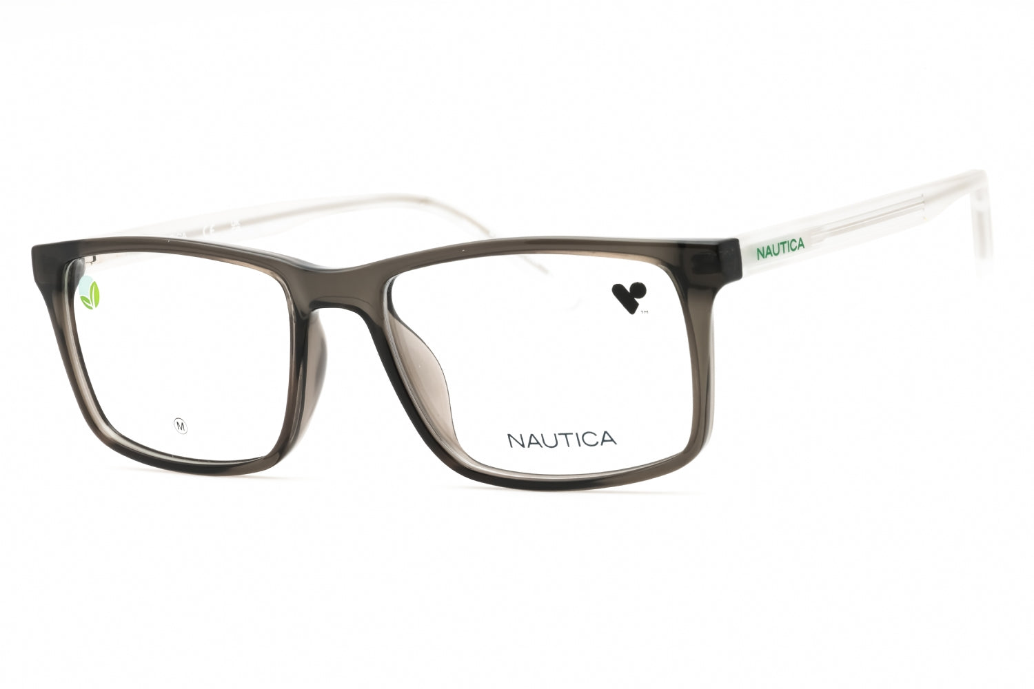 Nautica N8182 Rectangular Propionate Eyeglasses — Gray by Nautica