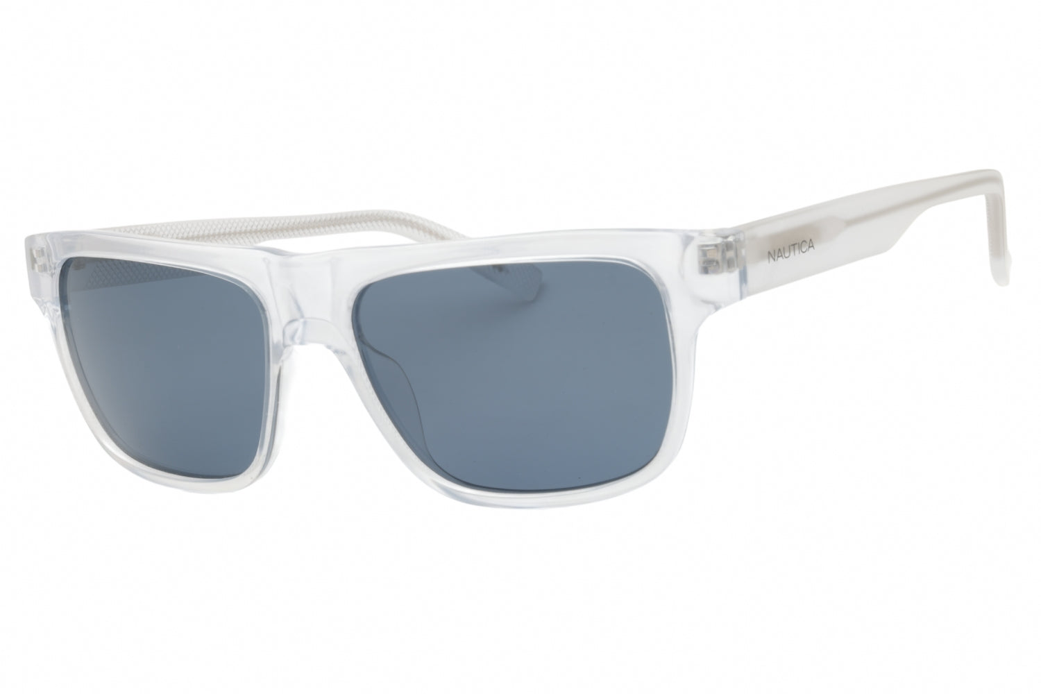 Nautica N912SP Rectangular Injected Propionate Sunglasses — Clear by Nautica