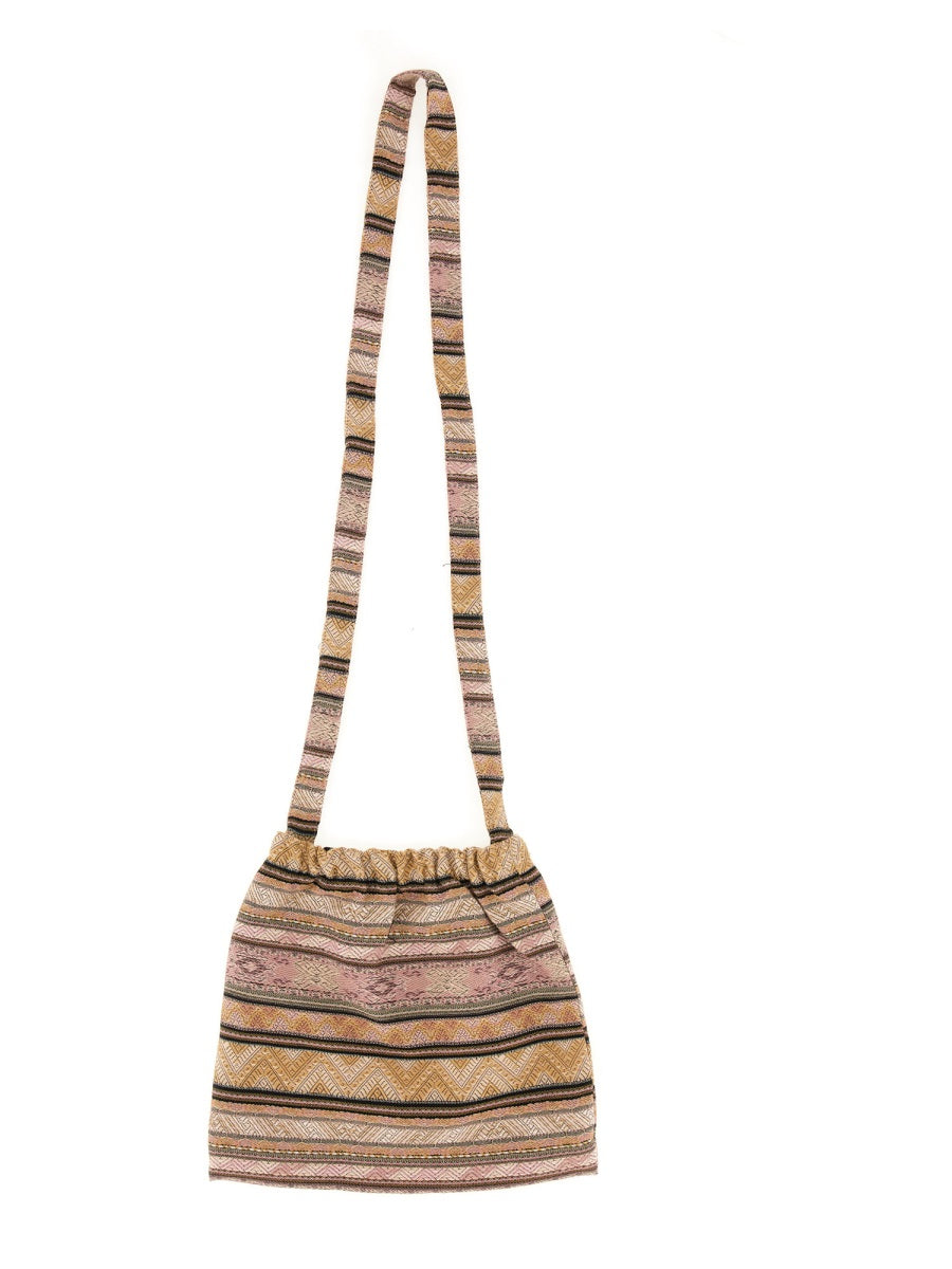 Needles Cotton Canvas Shoulder Bag — Pink, view 2