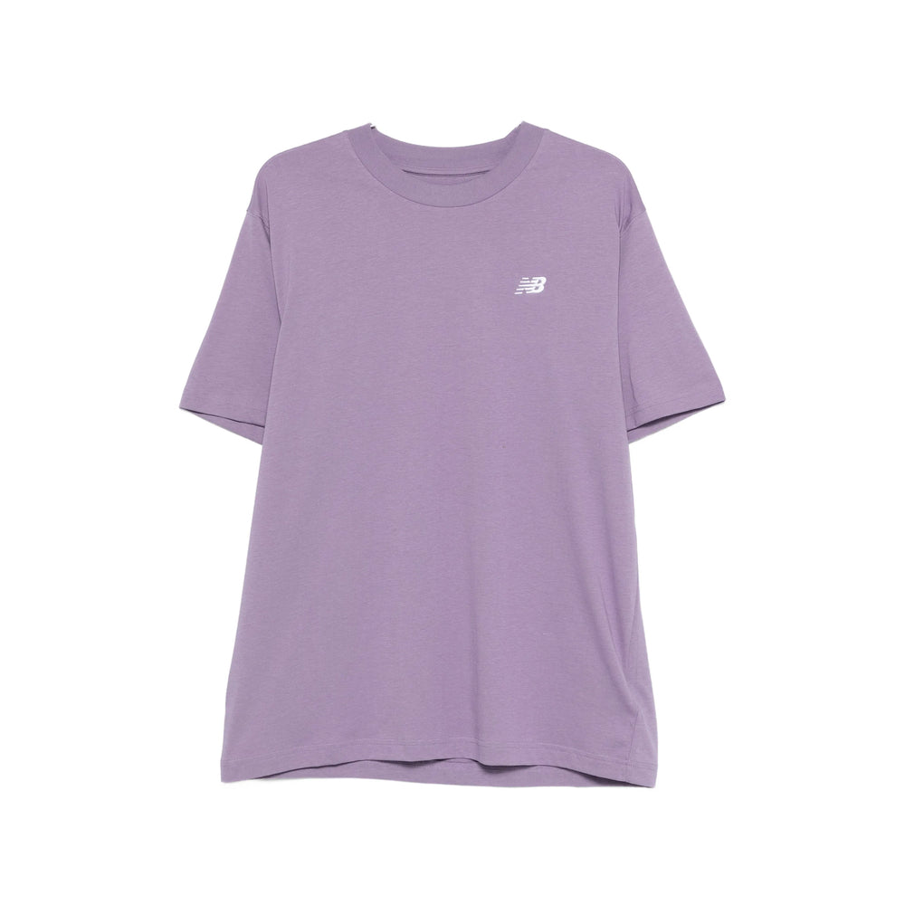 New Balance Logo-Embroidered Cotton T-Shirt — Purple by New Balance