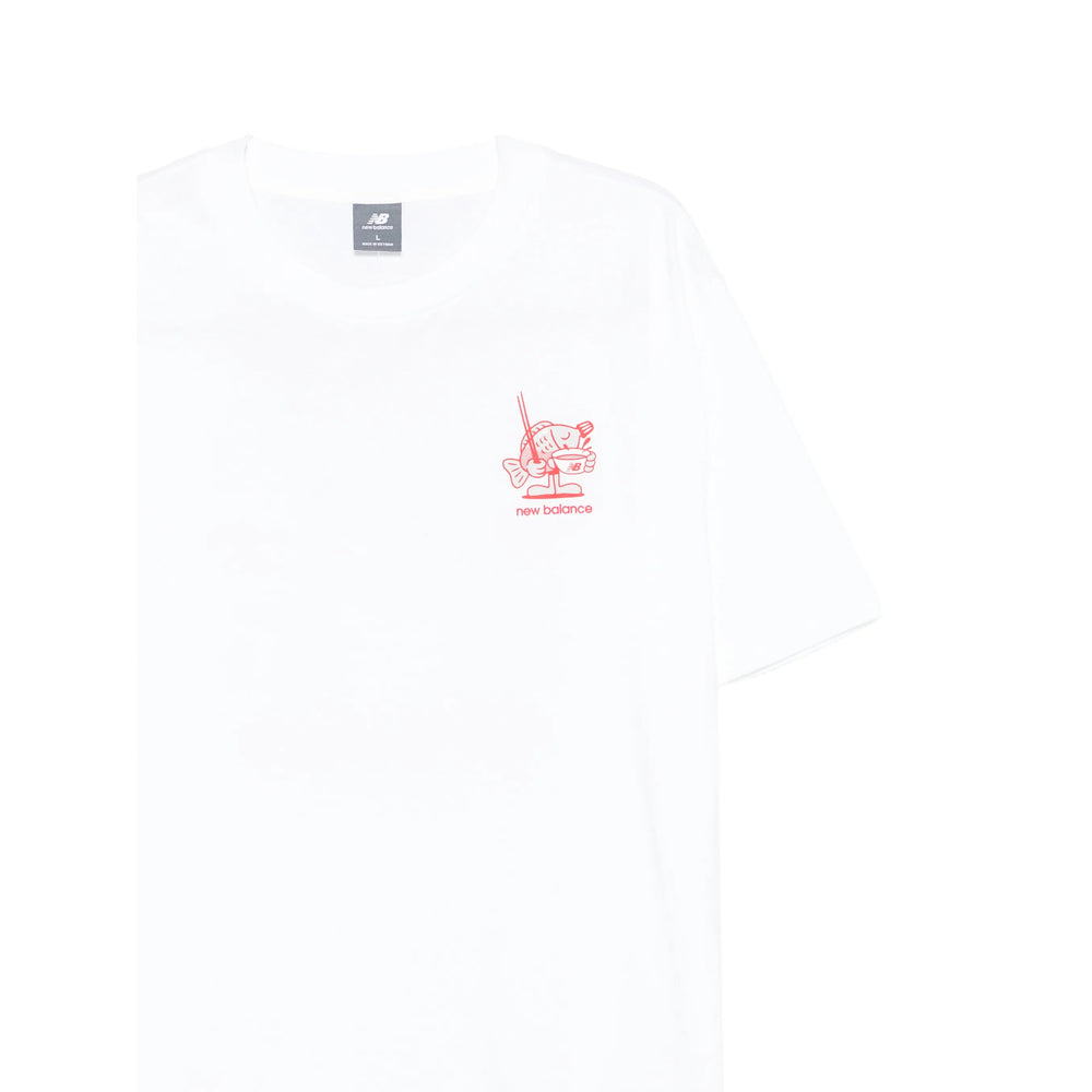 New Balance Graphic Print T-Shirt — White, view 2