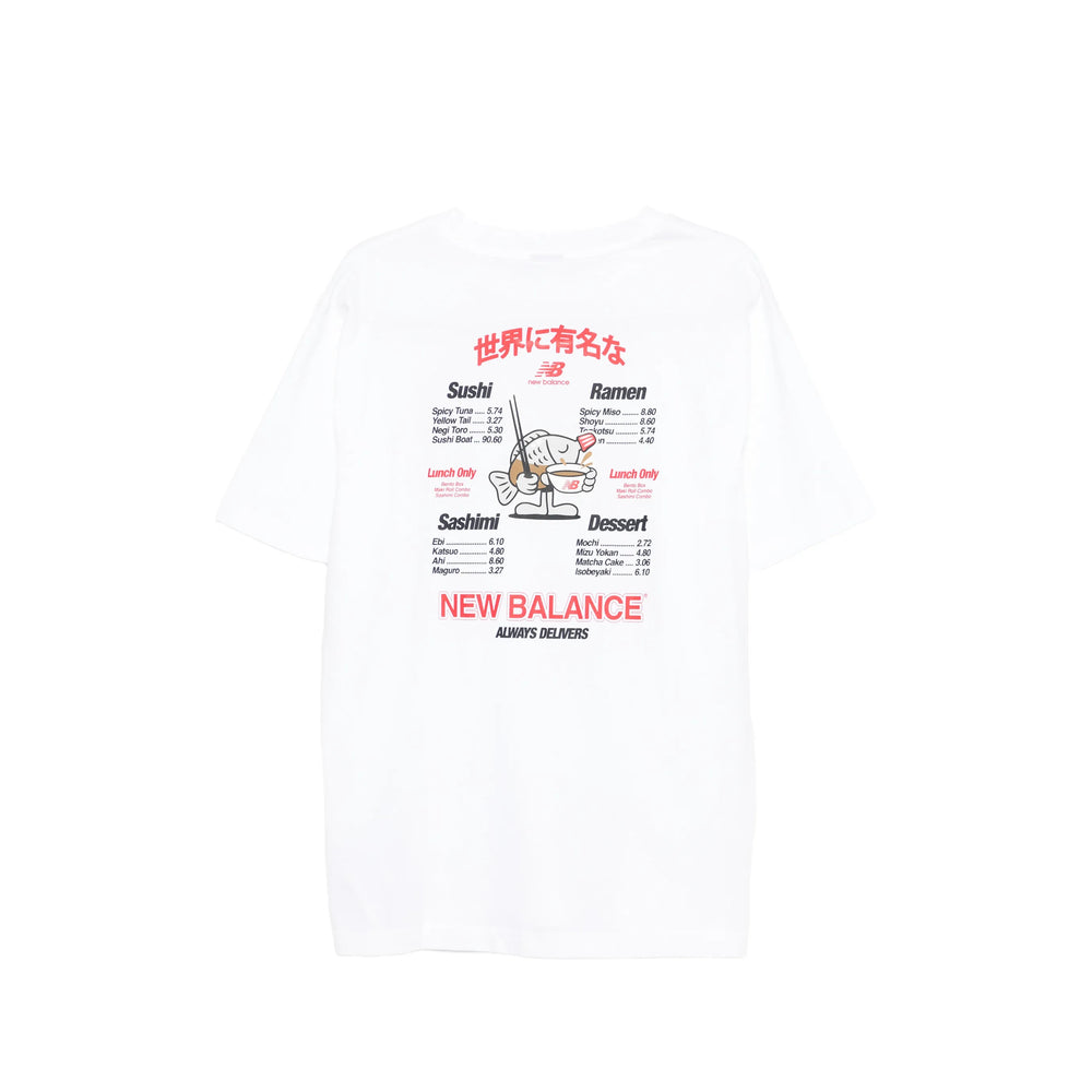 New Balance Graphic Print T-Shirt — White, view 3