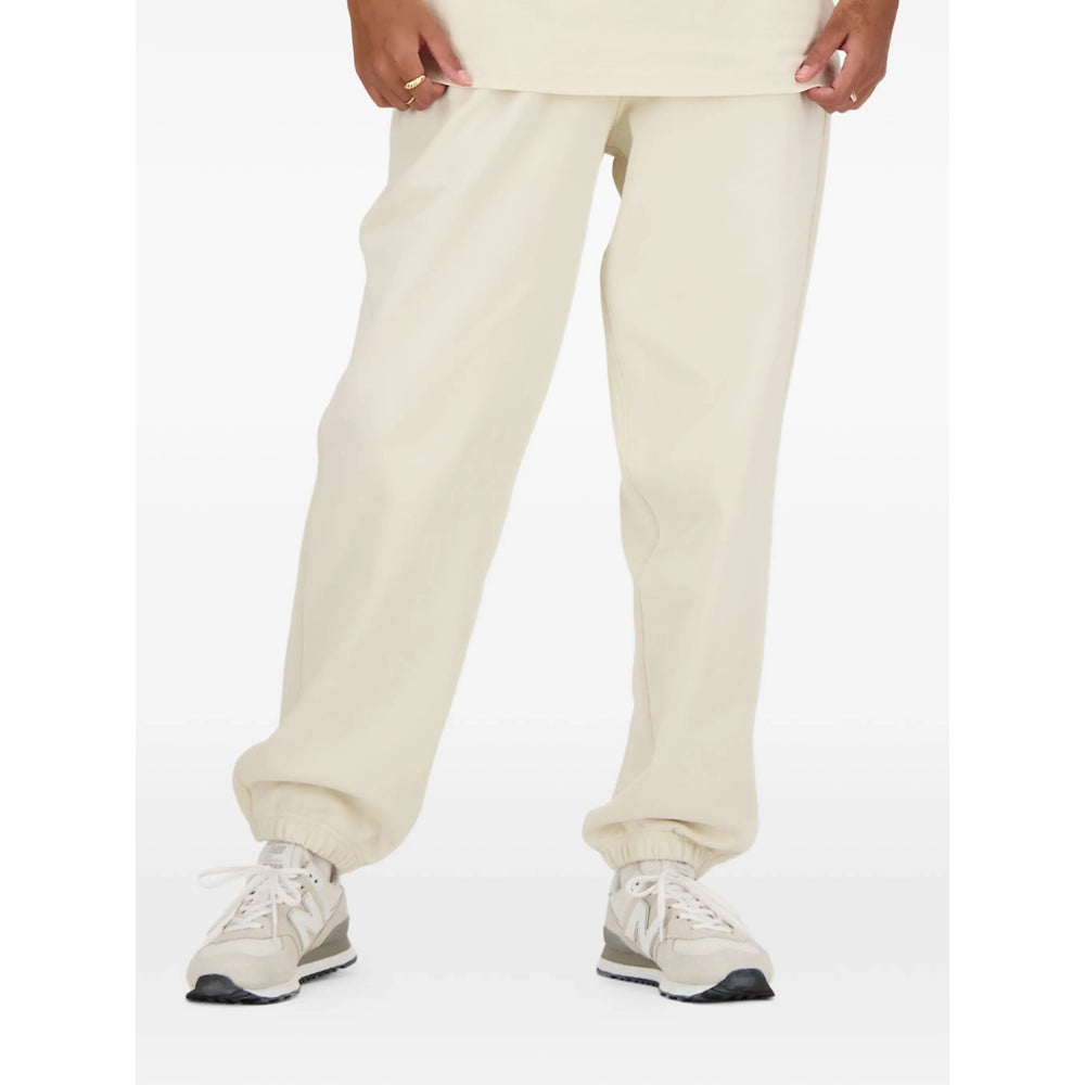 New Balance Drawstring Cotton Trousers — Beige by New Balance