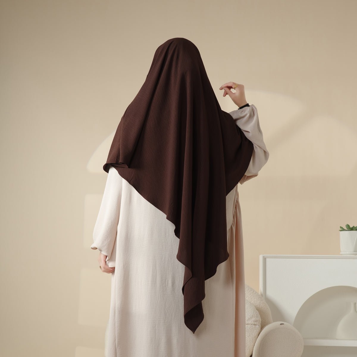 New Crepe 1-Layer Khimar, view 4