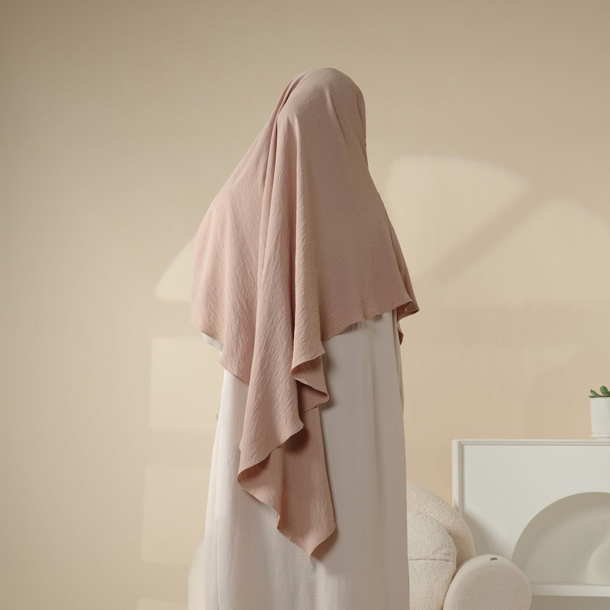 New Crepe 1-Layer Khimar, view 5