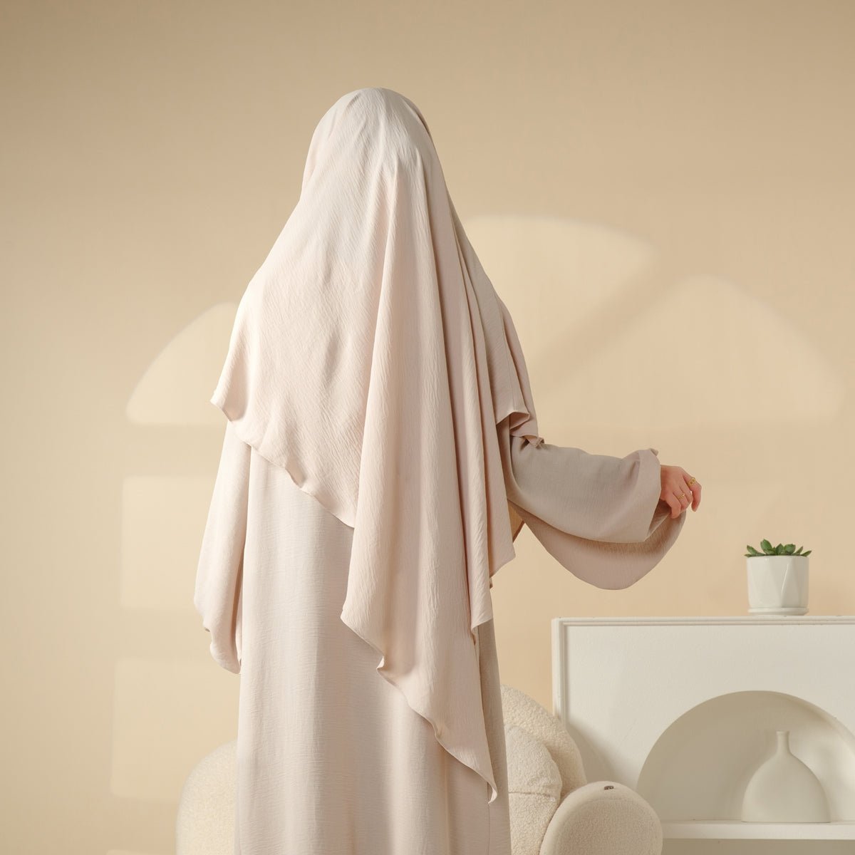 New Crepe 1-Layer Khimar, view 6