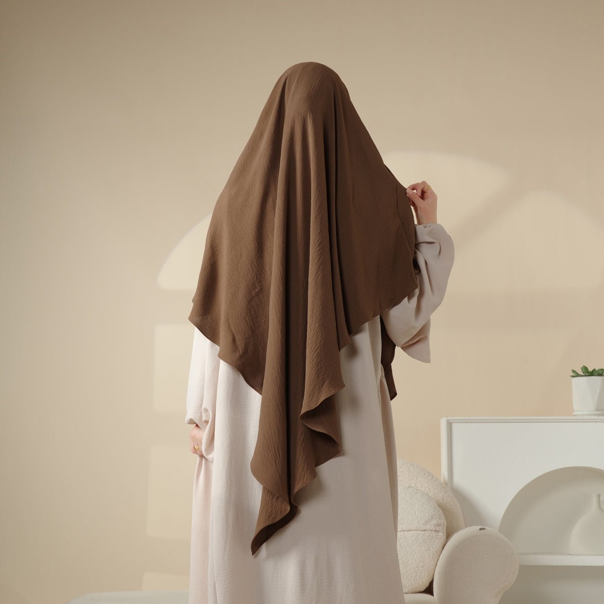 New Crepe 1-Layer Khimar, view 7
