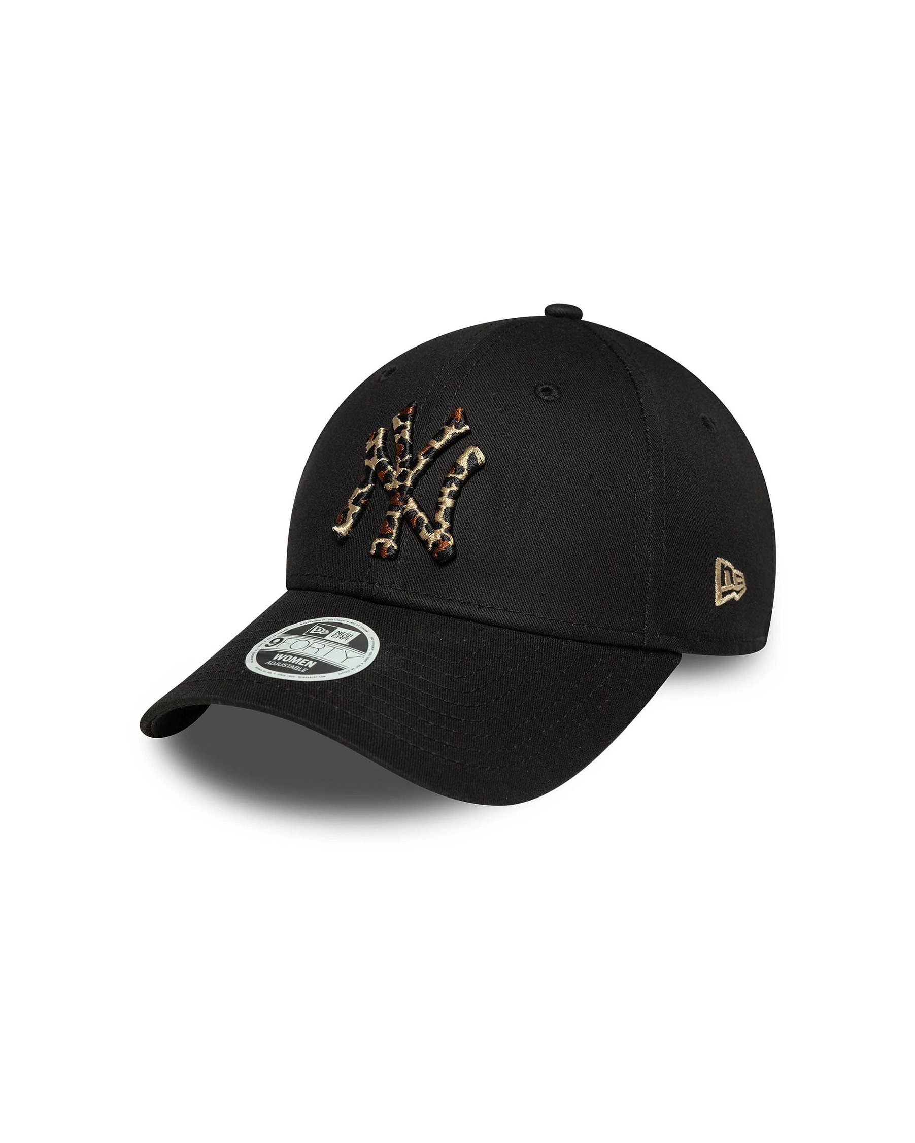 New Era Cap 60691330 Leopard Infill Embroidery Baseball Cap — Black, view 2