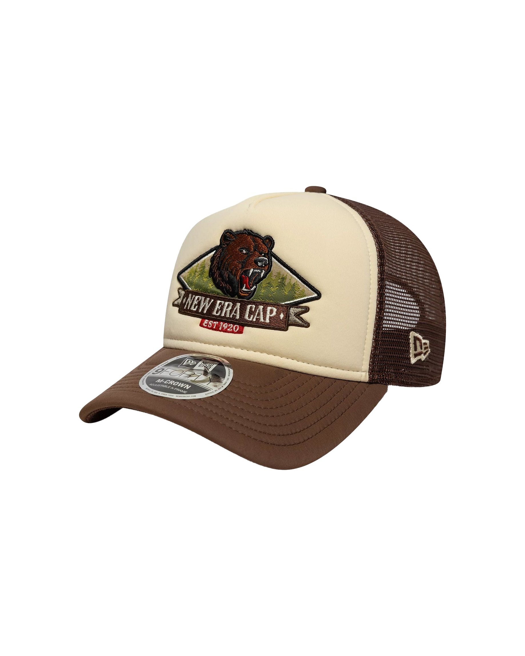New Era Cap 60771806 Trucker A-Frame Baseball Cap — Beige, view 2