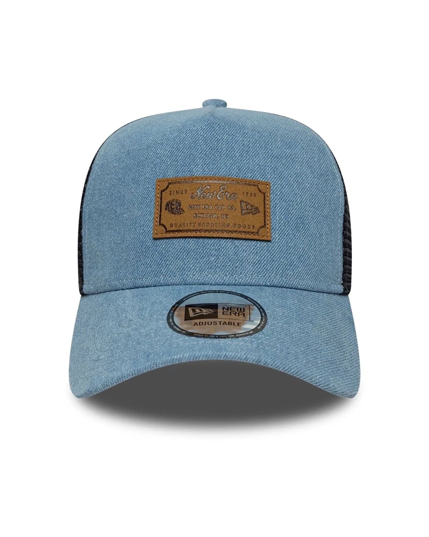 New Era Cap 60856334 Denim Trucker A-Frame Baseball Cap — Blue by New Era Cap