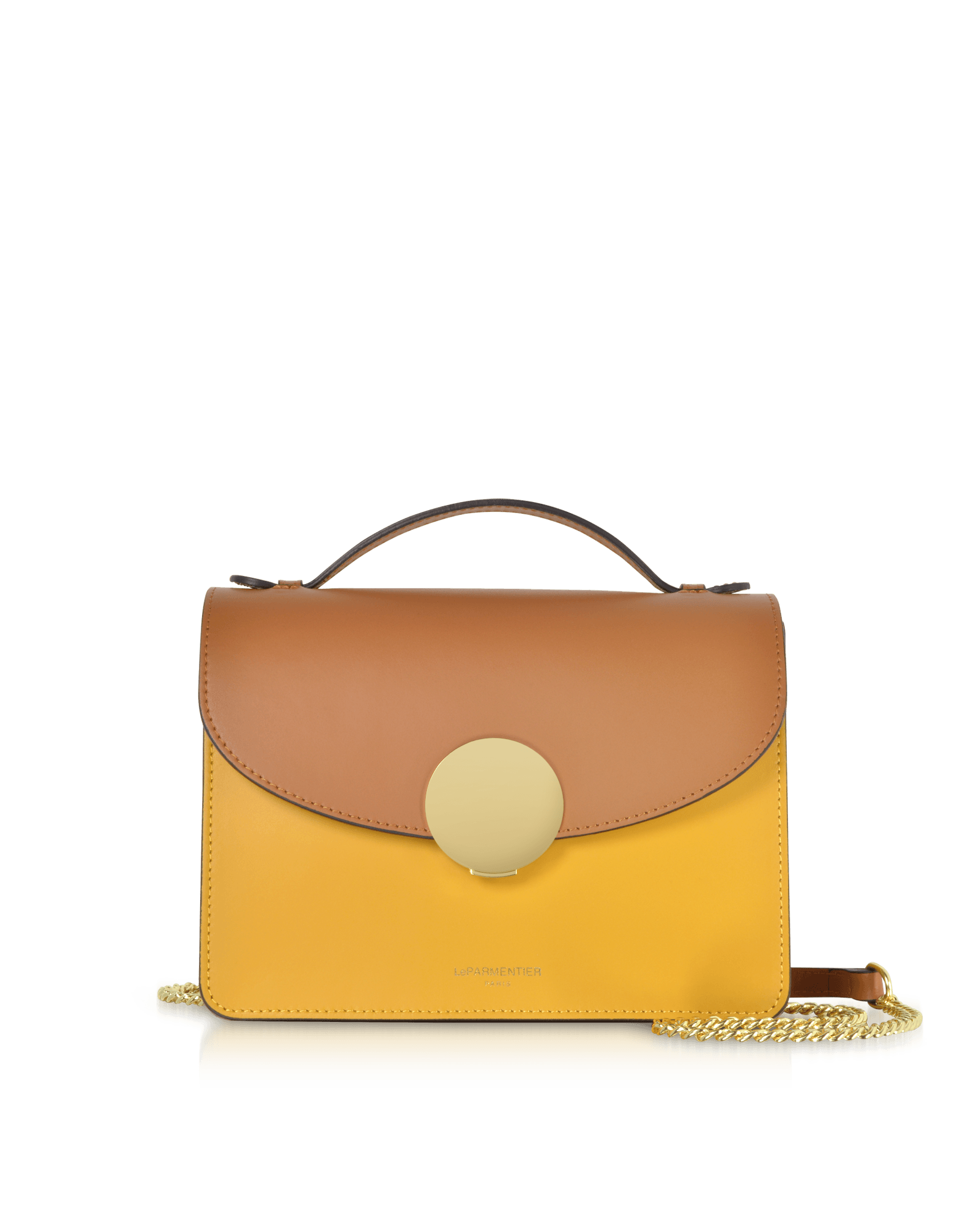 New Ondina Color Block Flap Top Satchel Bag by LePARMENTIER Paris