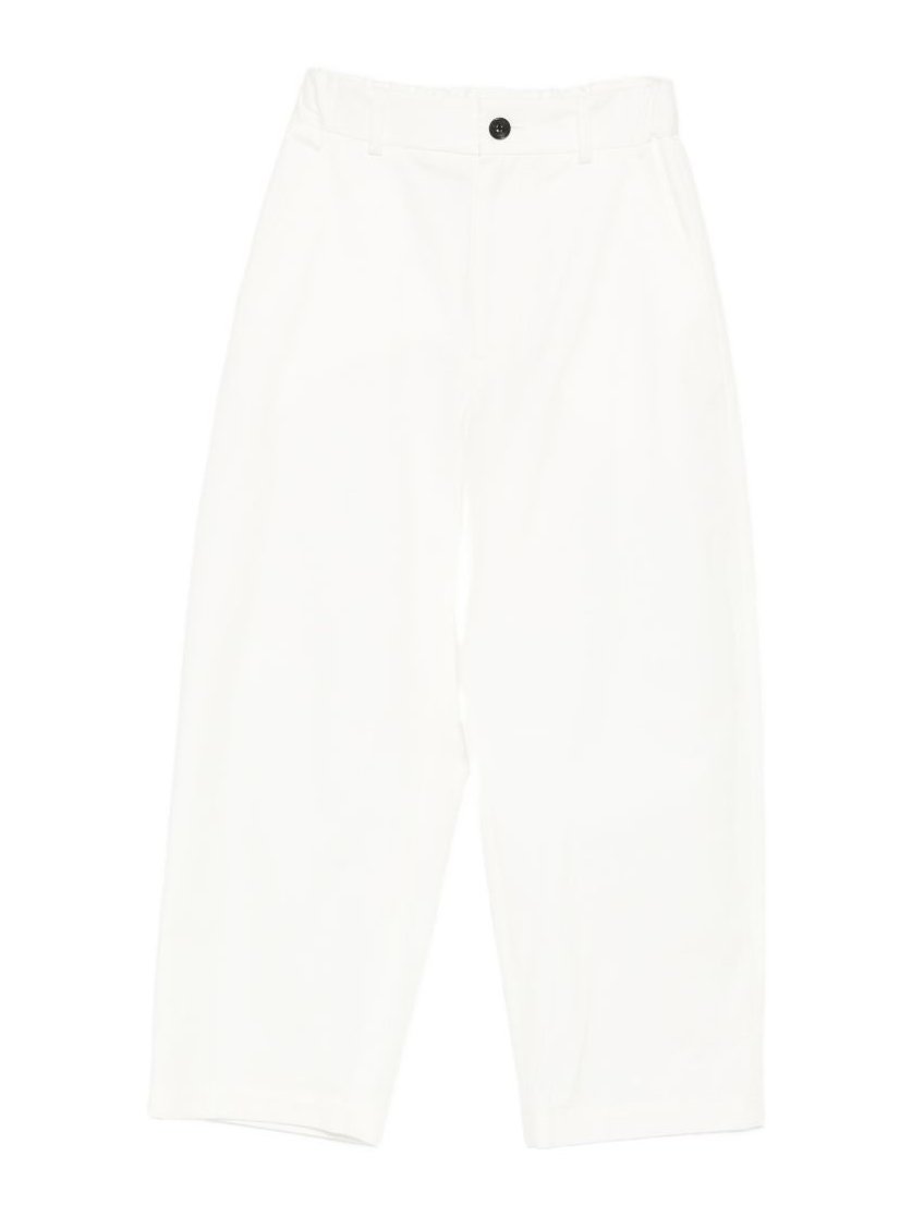 NICHOLSON & NICHOLSON Cotton Trousers — White by NICHOLSON & NICHOLSON