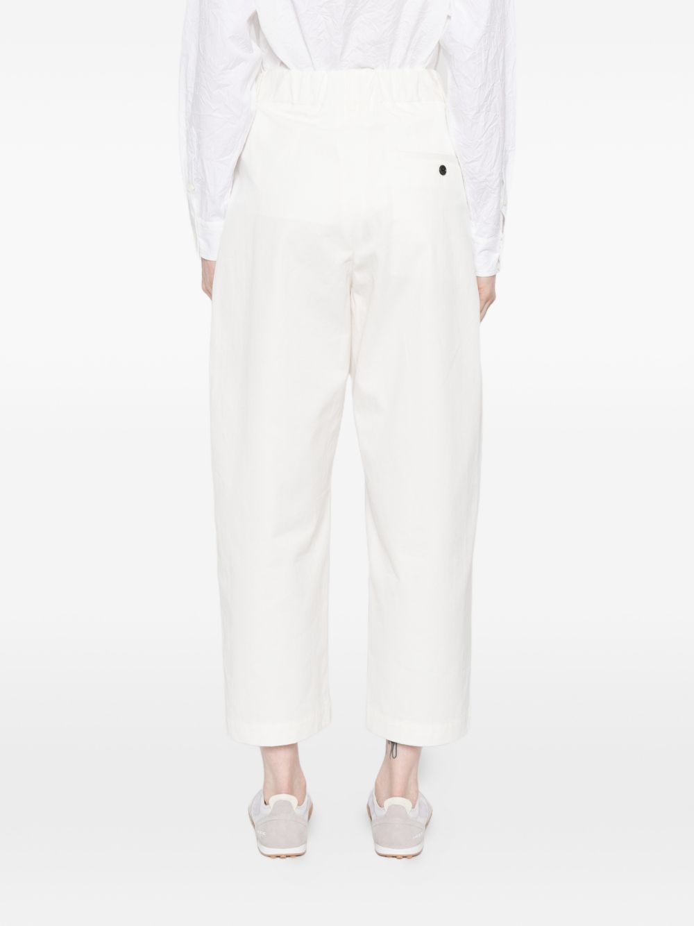 NICHOLSON & NICHOLSON Cotton Trousers — White, view 5