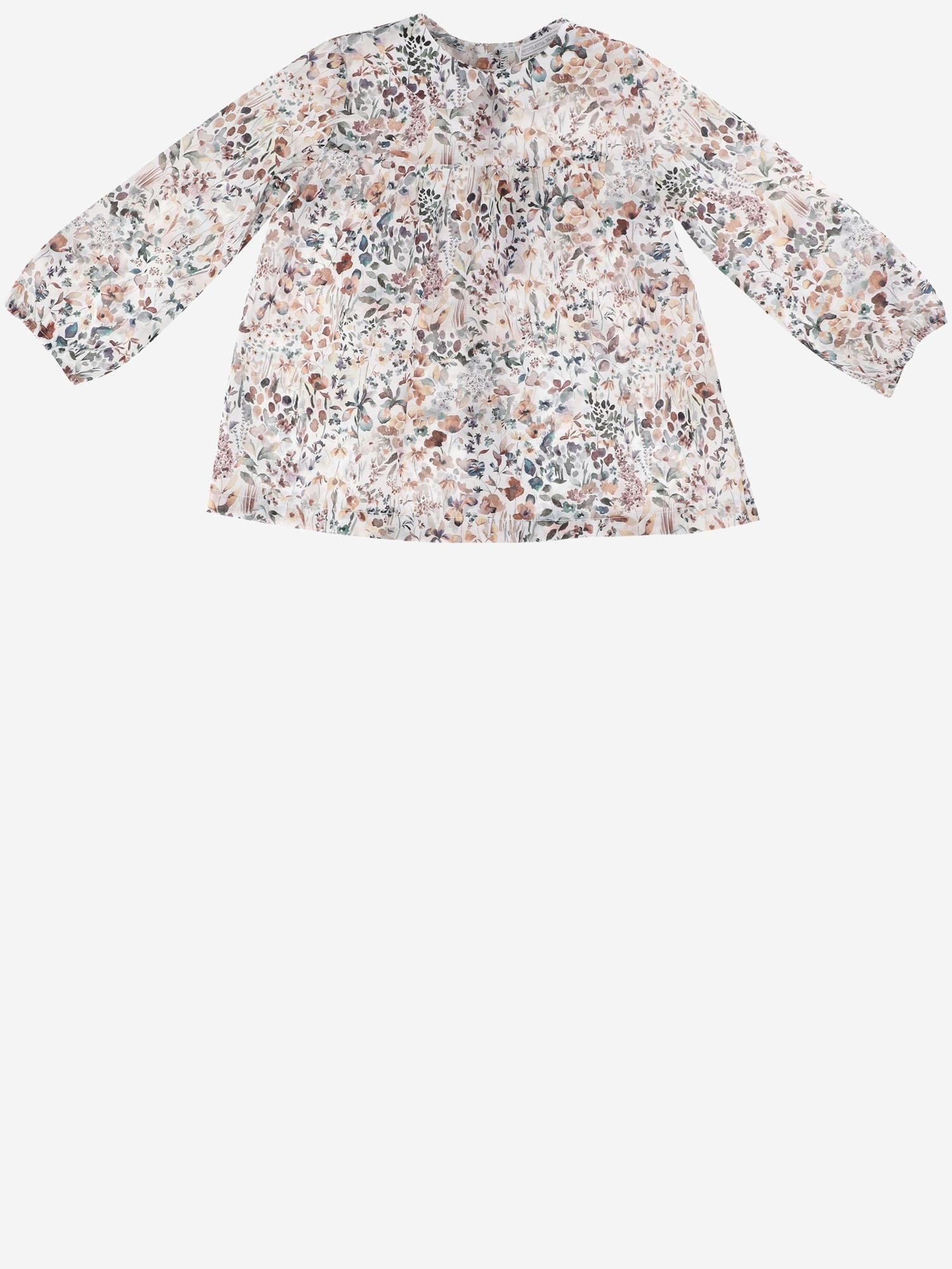 Nicoletta Fanna Floral Print Cotton Shirt — Multicolor, view 3