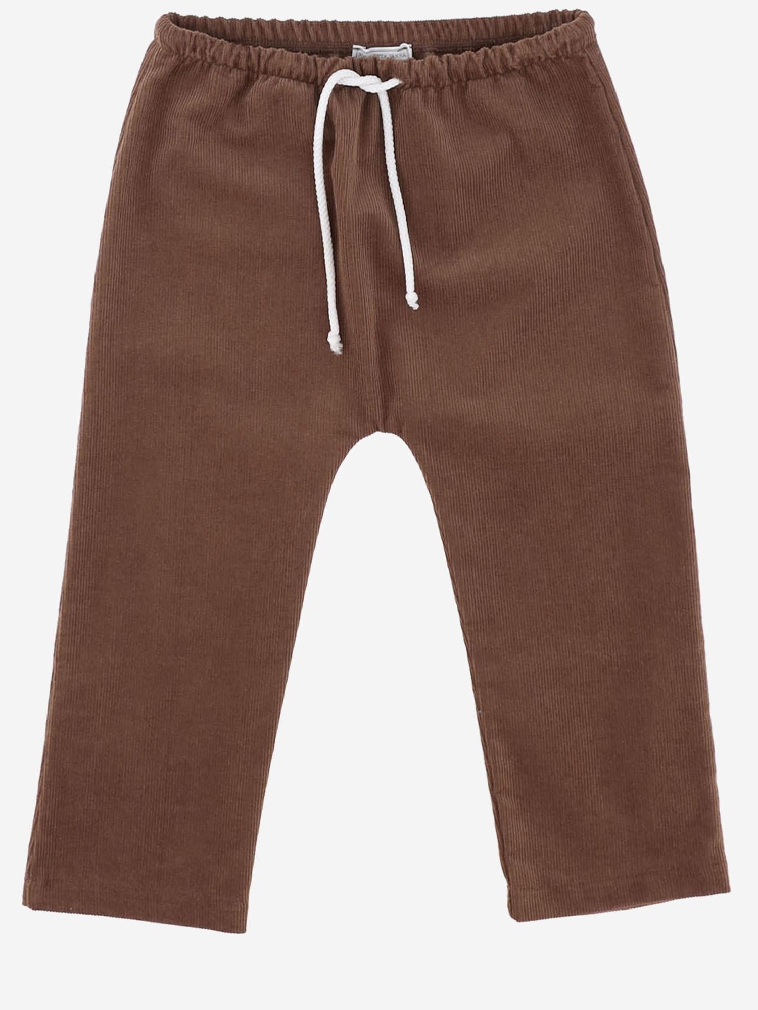 Nicoletta Fanna Trousers — Brown, view 3
