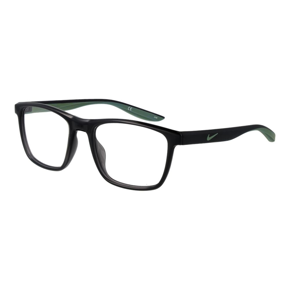 Nike NI-1063611 Stainless Steel Square-Frame Eyeglasses — Black by Nike
