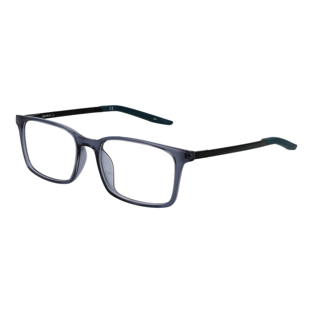 Nike NI-1063617 Rectangle Full-Rim Plastic Eyeglasses — Blue by Nike