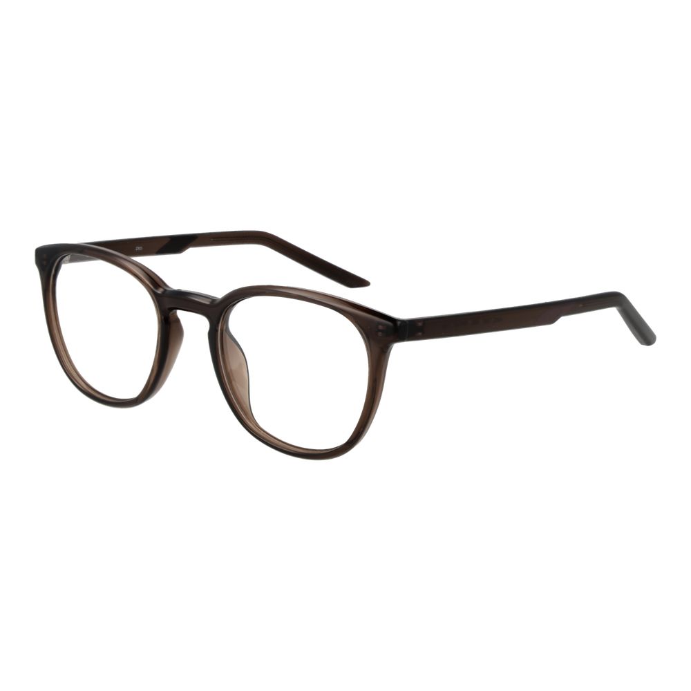 Nike NI-1063666 Stainless Steel Round Eyeglasses — Brown by Nike