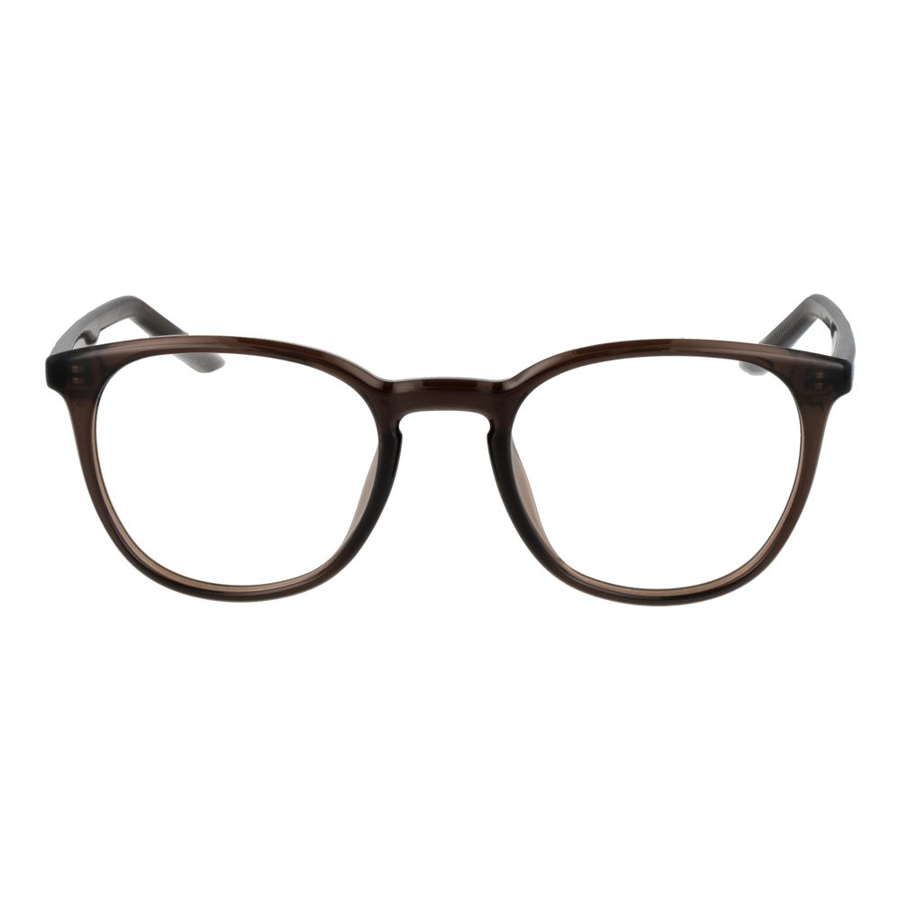 Nike NI-1063666 Stainless Steel Round Eyeglasses — Brown, view 2