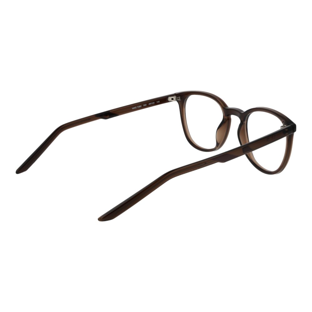 Nike NI-1063666 Stainless Steel Round Eyeglasses — Brown, view 3