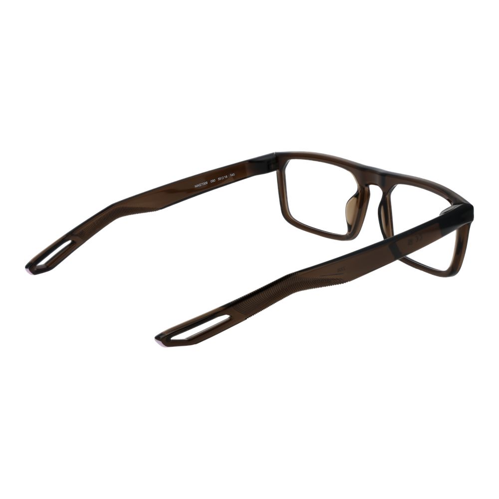 Nike NI-1063756 Stainless Steel Rectangle Eyeglasses — Brown, view 3