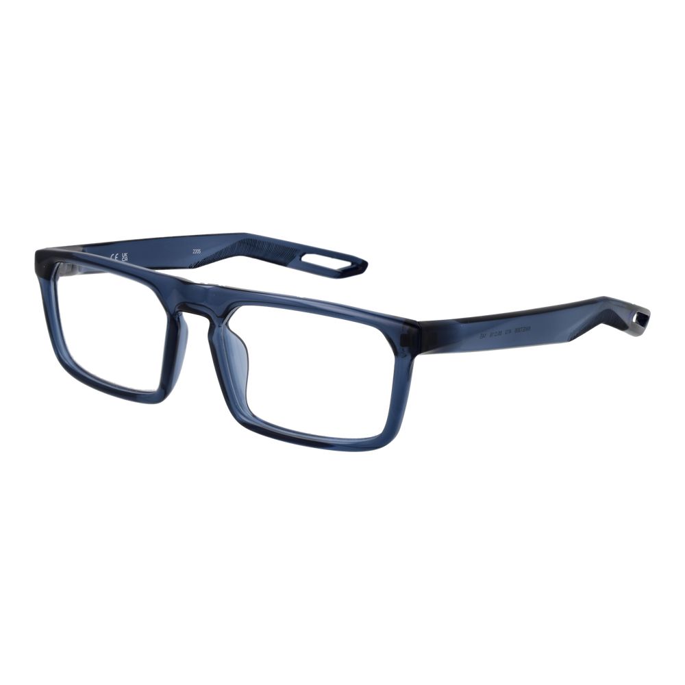 Nike NI-1063757 Stainless Steel Rectangle Eyeglasses — Blue by Nike