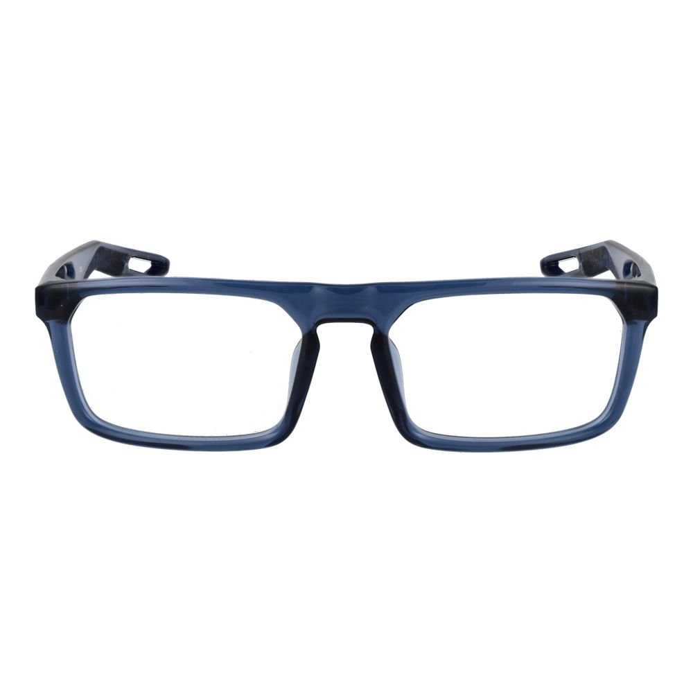 Nike NI-1063757 Stainless Steel Rectangle Eyeglasses — Blue, view 2