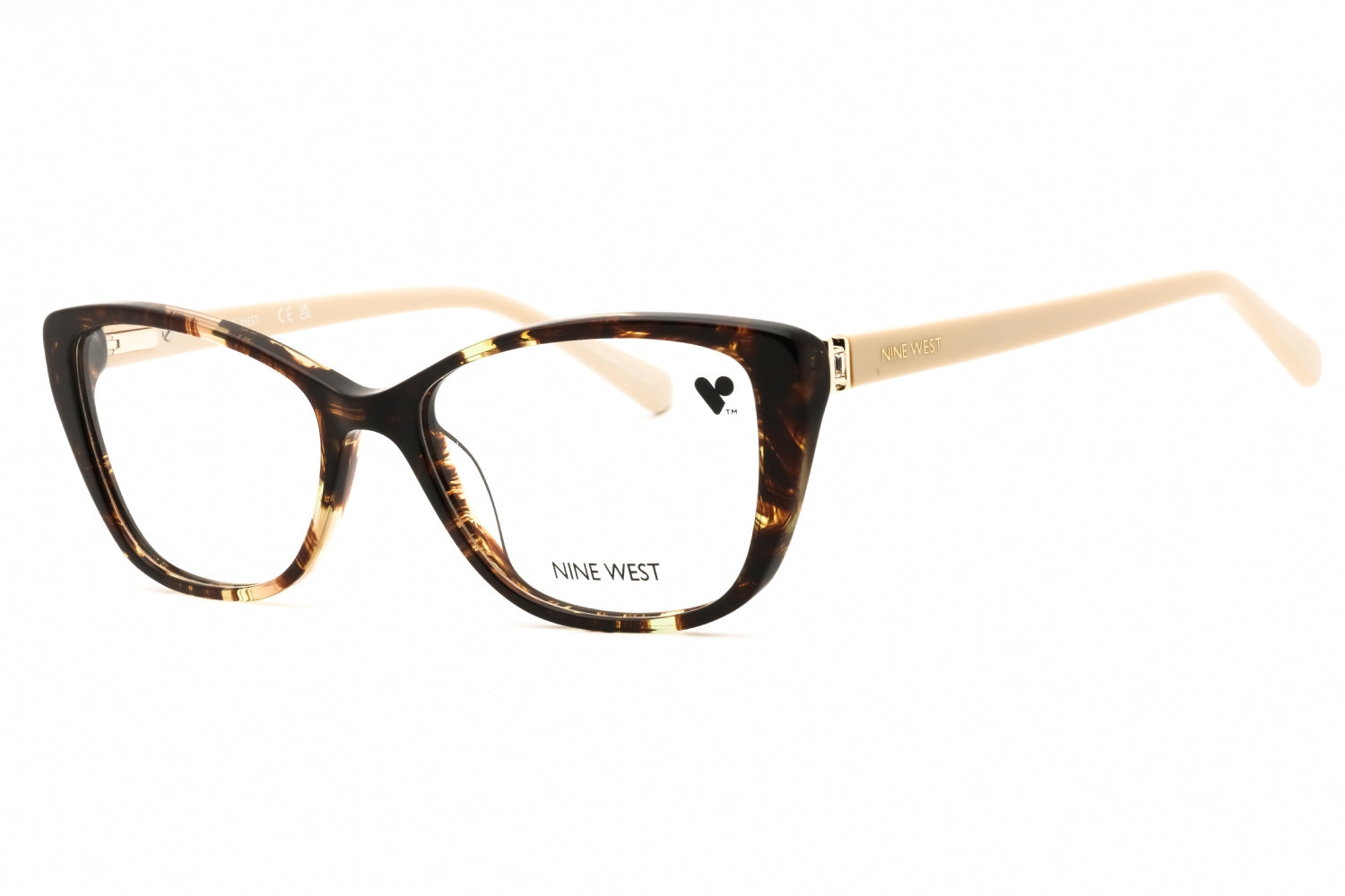 Nine West NW5206N Cat-Eye Acetate Eyeglasses — Brown by Nine West