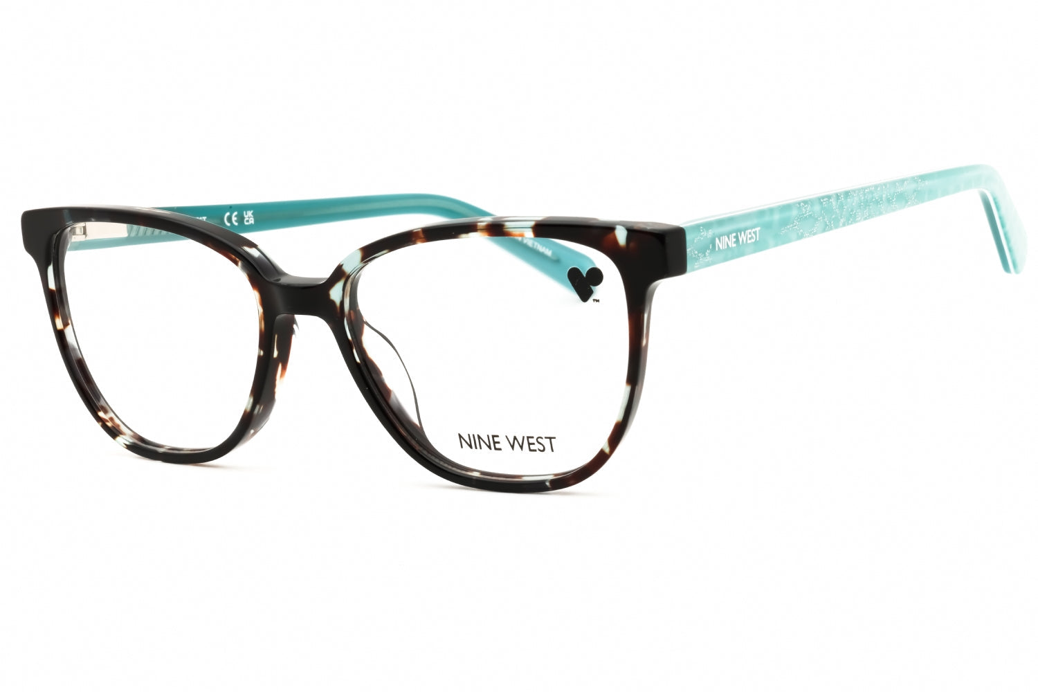 Nine West NW5218N Acetate Rectangle Eyeglasses — Brown by Nine West