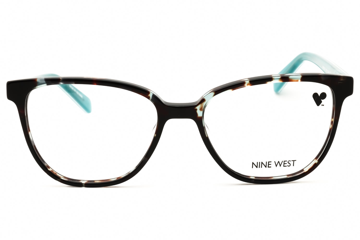 Nine West NW5218N Acetate Rectangle Eyeglasses — Brown, view 2