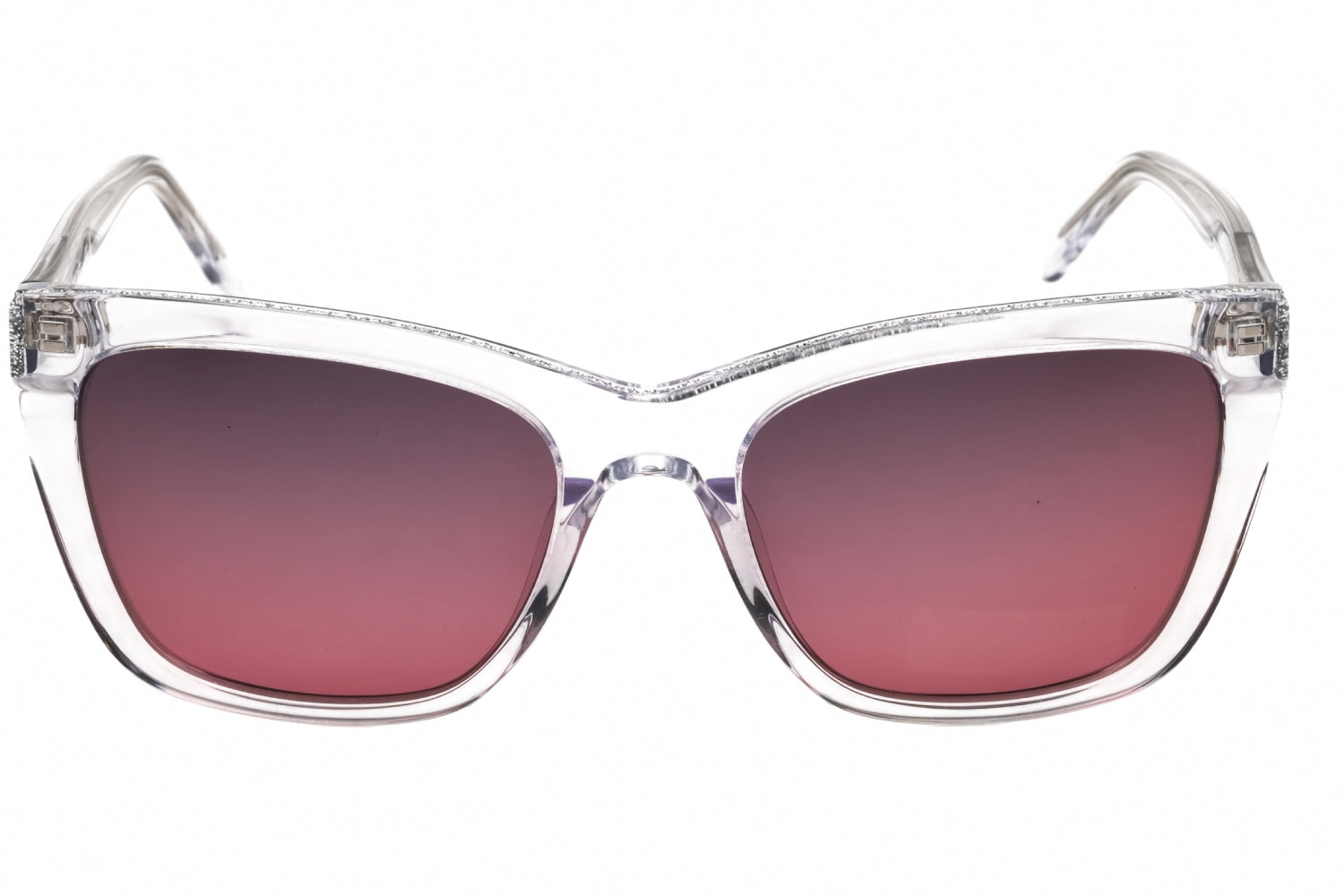 Nine West NW664S Cat-Eye Acetate Sunglasses — Clear, view 2