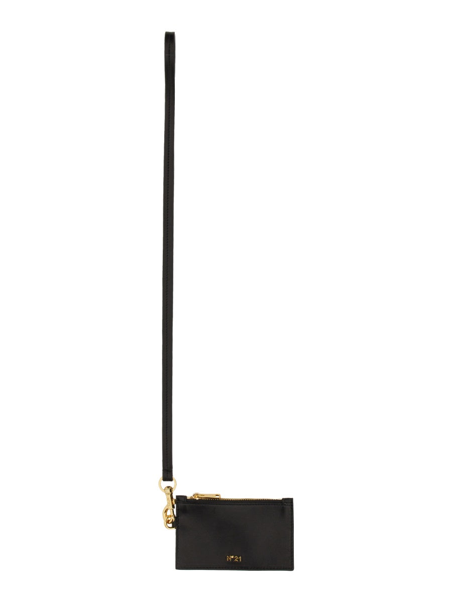 Nº21 Removable Shoulder Strap Card Holder — Black by Nº21