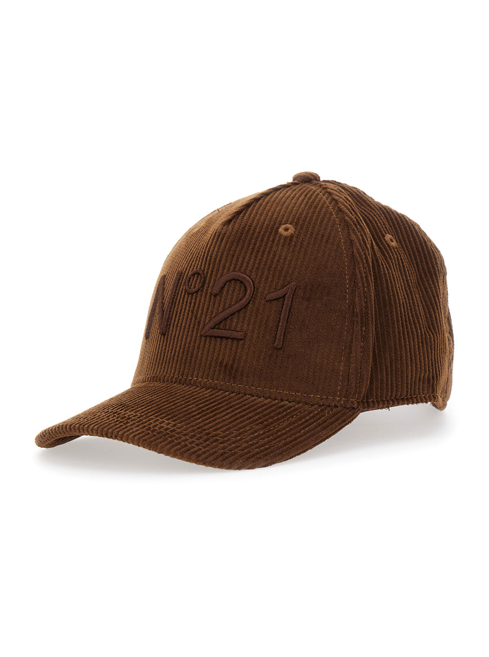 Nº21 N210GIN0551N21F43U Logo-Embroidered Cotton Baseball Cap — Brown by Nº21