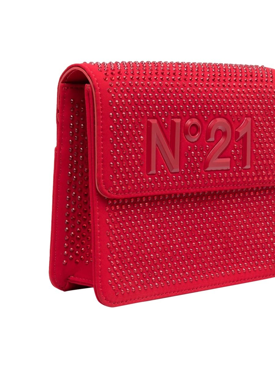 Nº21 Polyester Pouch Shoulder Bag — Red, view 3