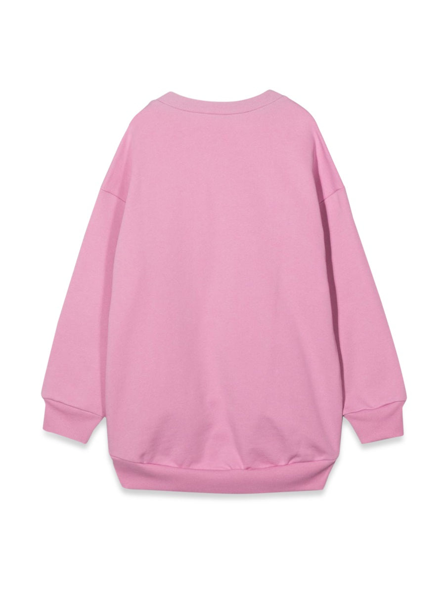 Nº21 Cotton Crewneck Sweatshirt — Pink, view 2