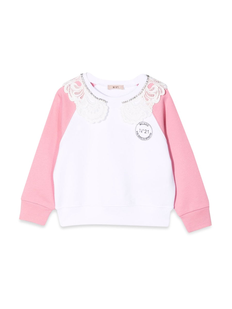 Nº21 Cotton Sweatshirt — White by Nº21