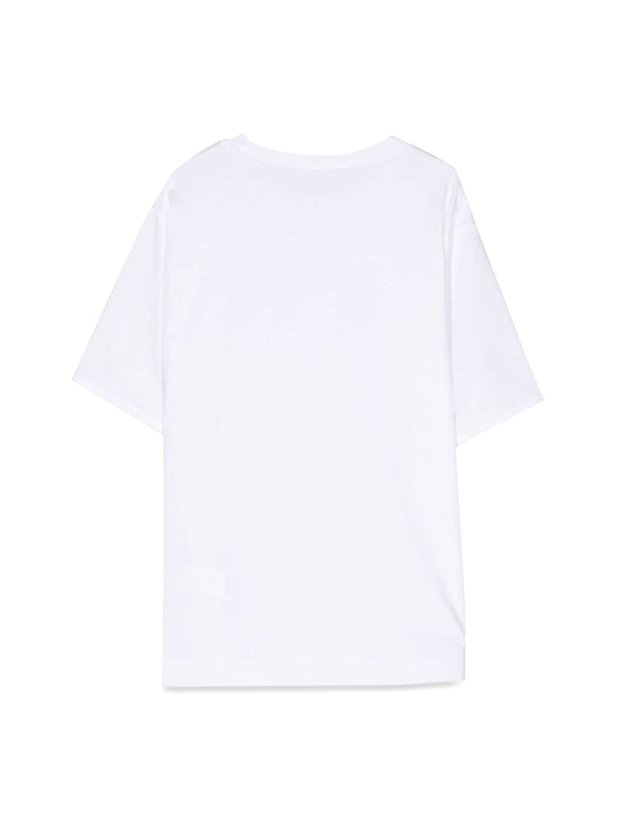 Nº21 Logo-Embroidered Cotton T-Shirt — White, view 2