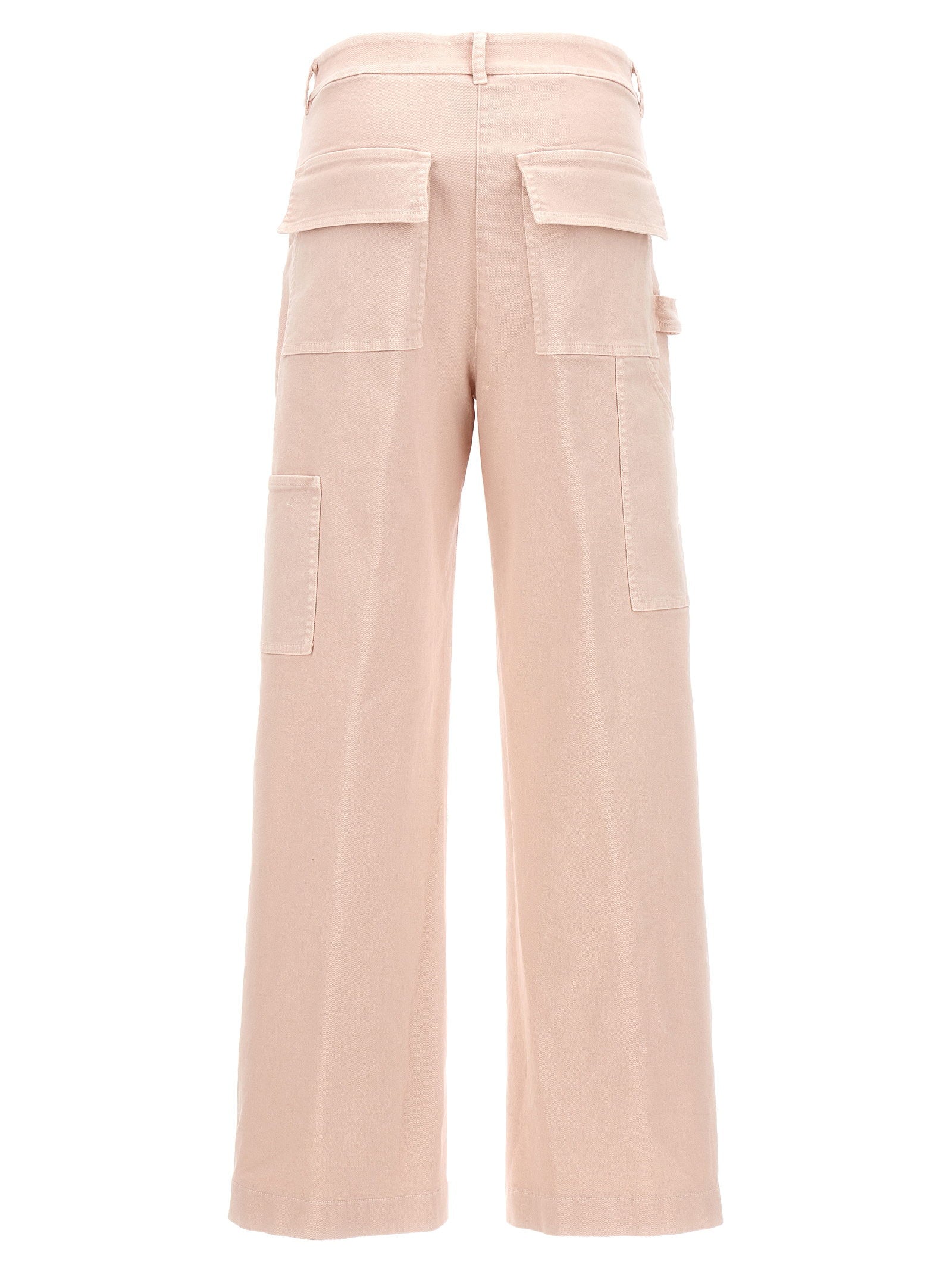 Nude Cotton Cargo Pants — Blush, view 2