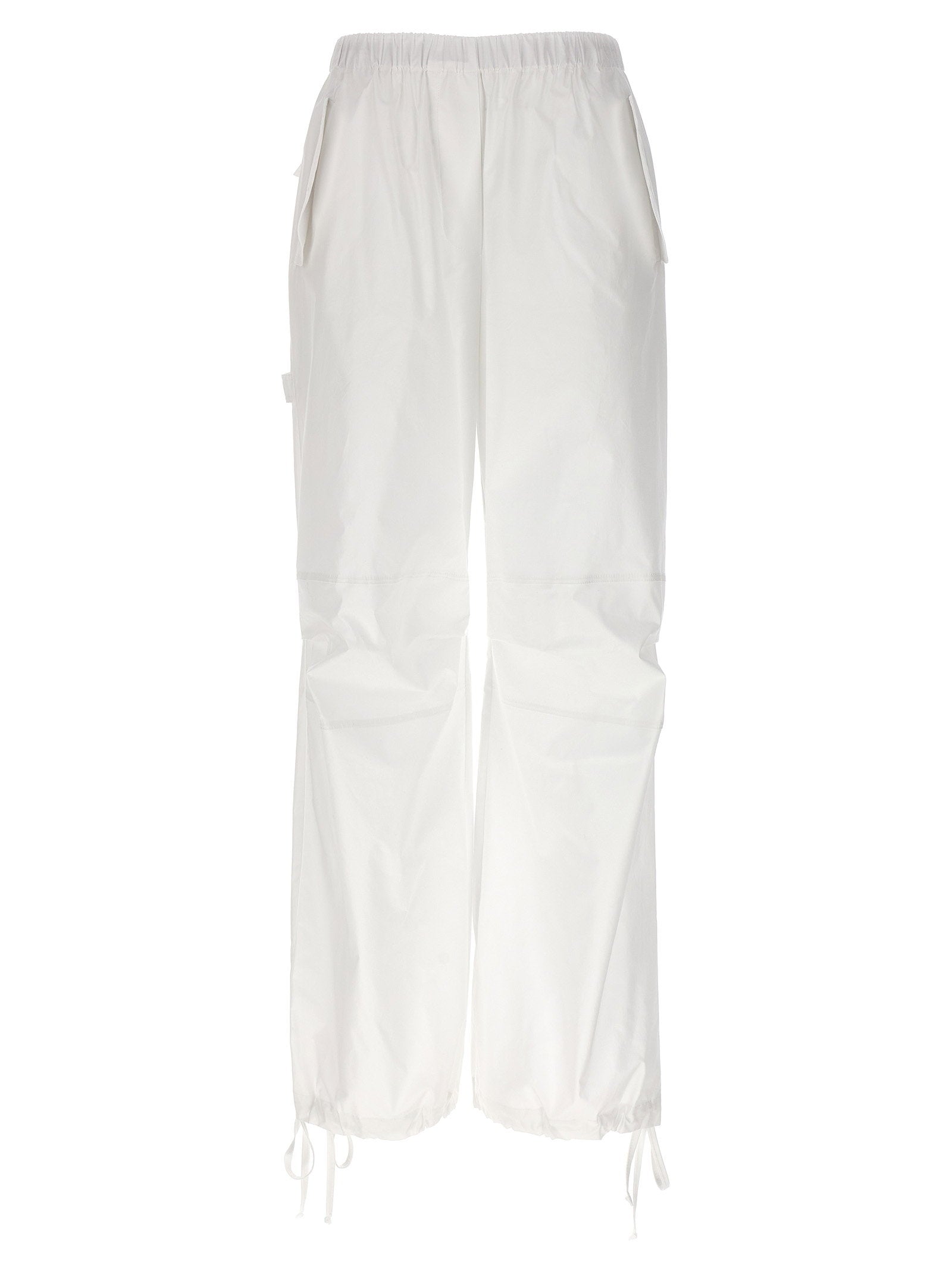 Nude Cotton Poplin Cargo Pants — White by Nude