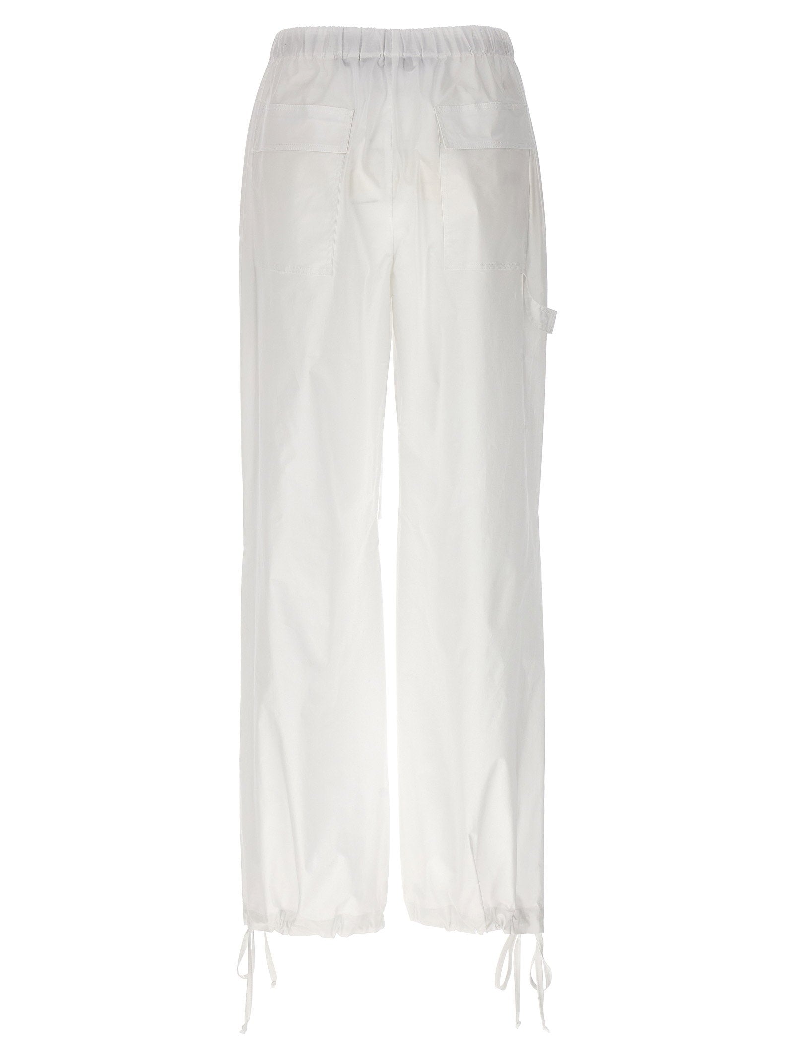 Nude Cotton Poplin Cargo Pants — White, view 2