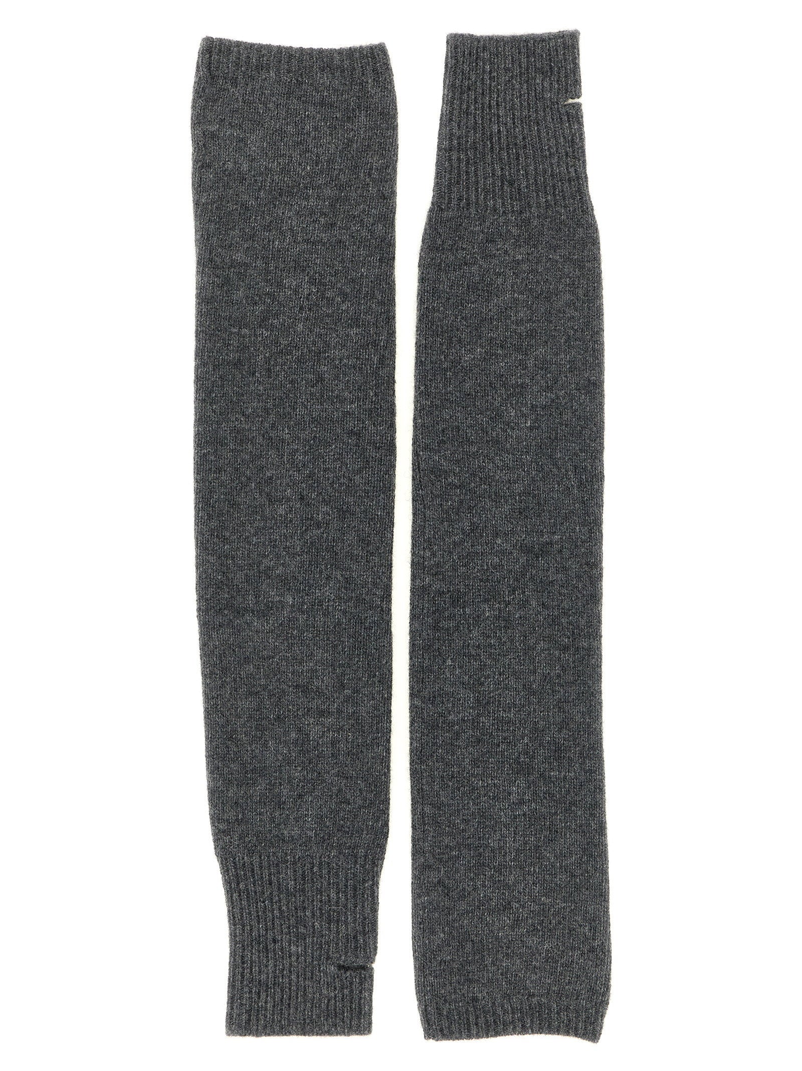 Nude Wool-Blend Arm Warmers Gloves — Anthracite Grey by Nude