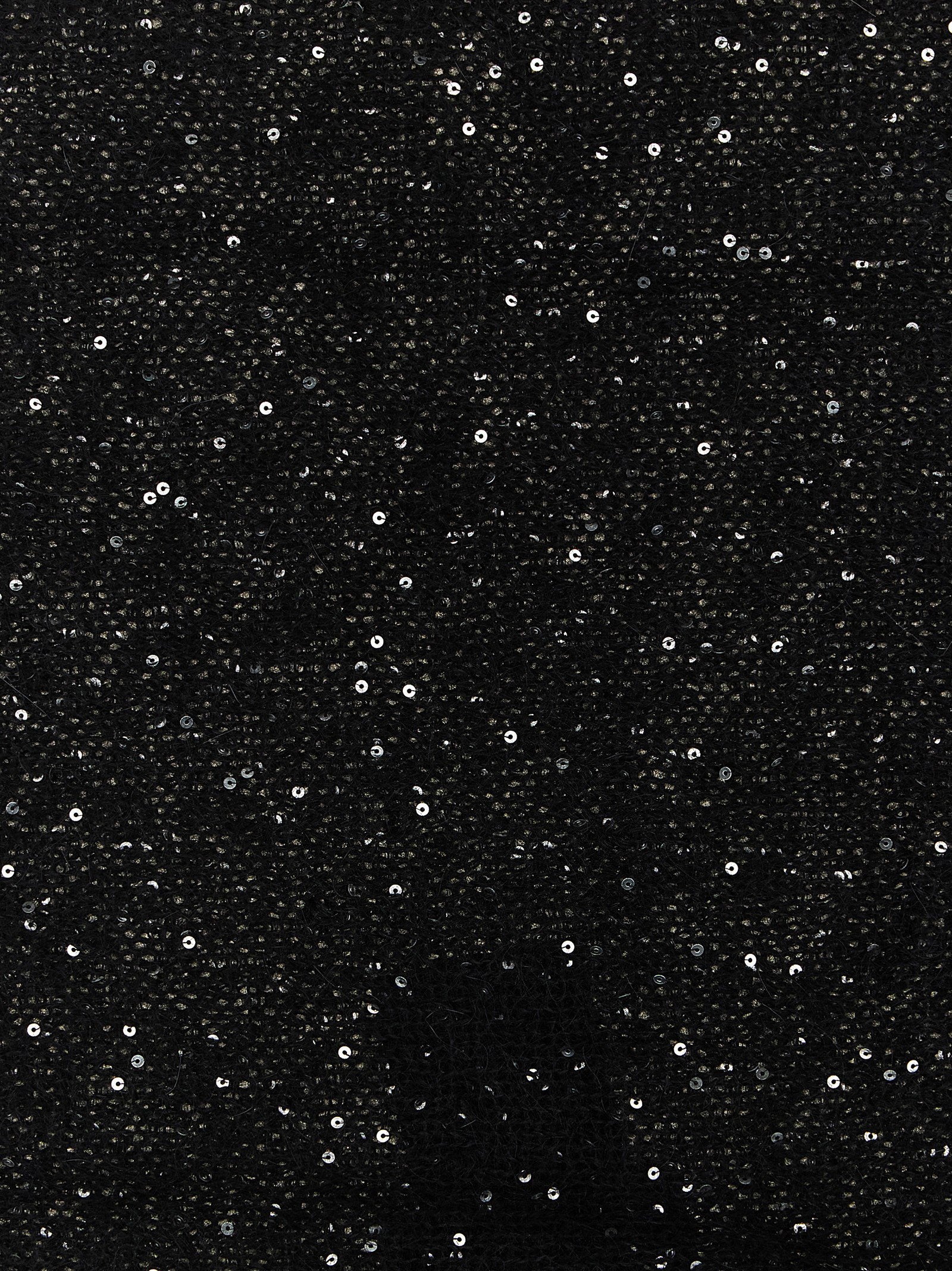 Nude Micro Sequin Scarf — Black, view 2