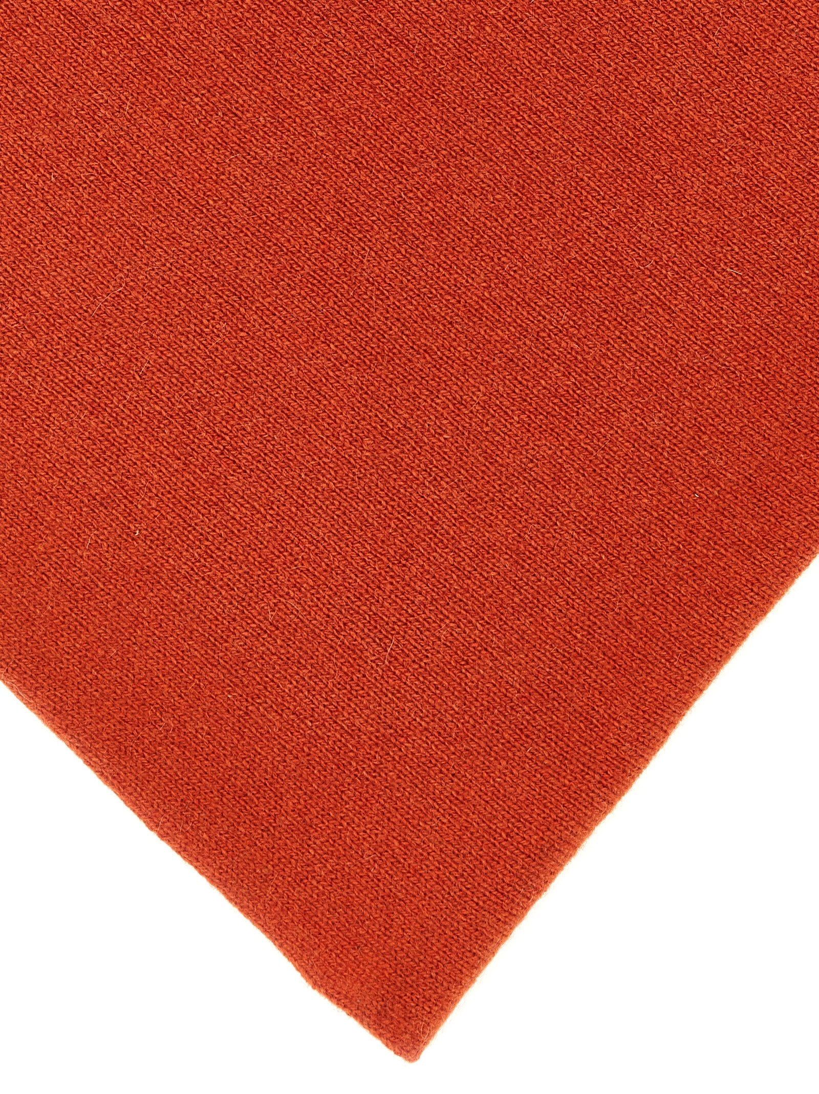 Nude Pure Cashmere Shaved Knit Scarf — rust, view 2